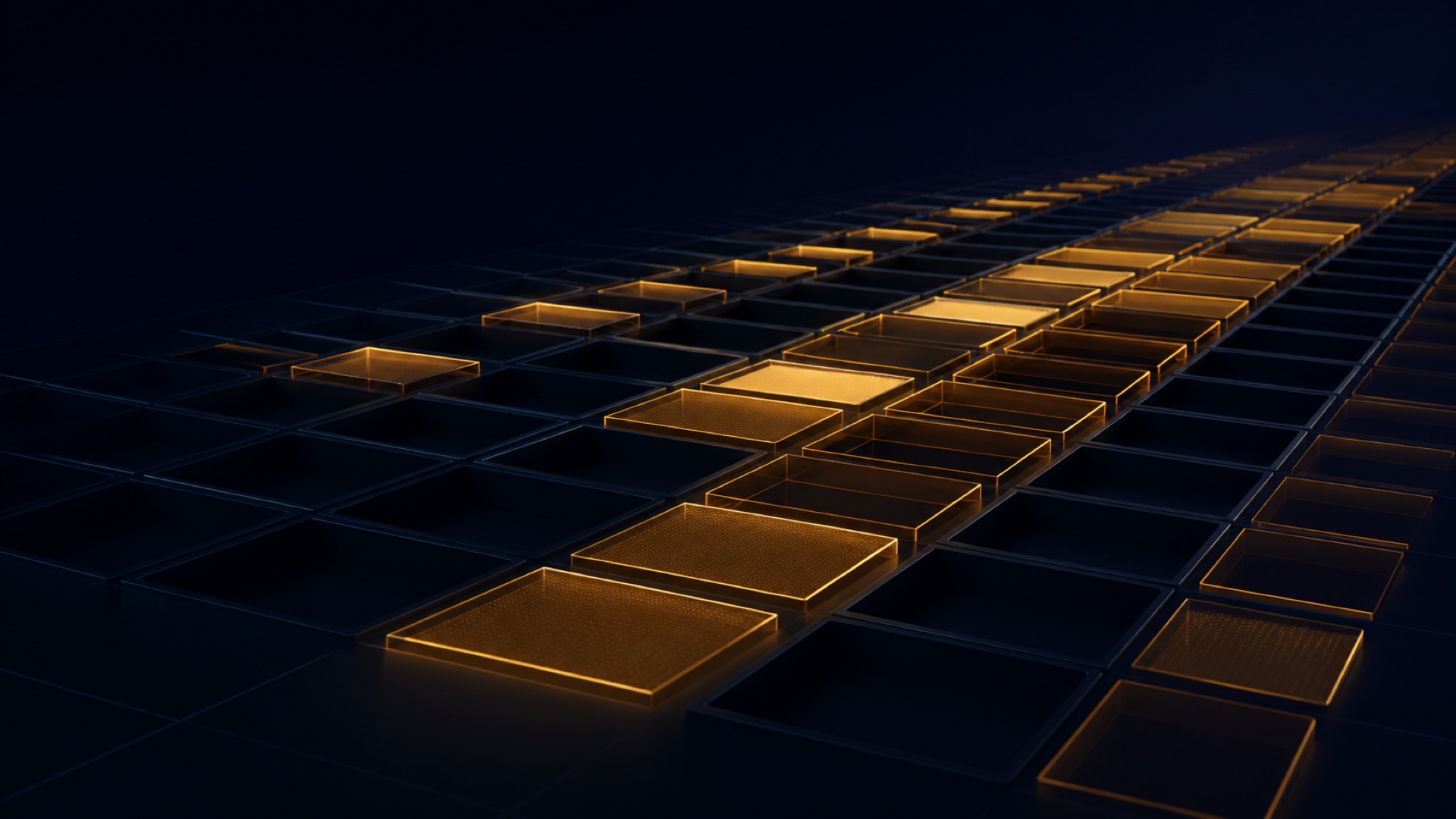 Grille dont les cases se remplissent progressivement