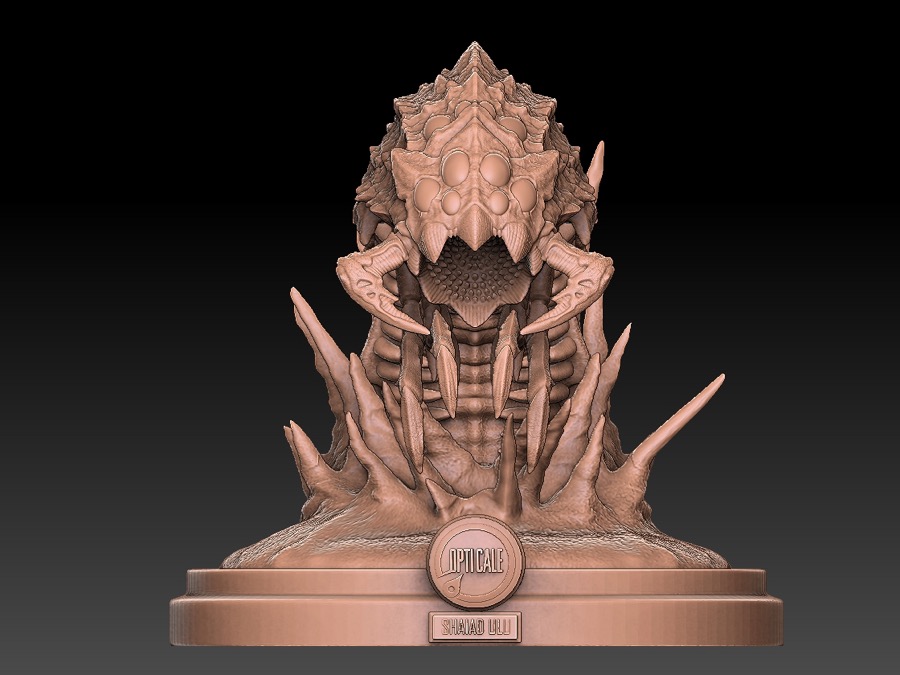 Modèle 3D sculpté