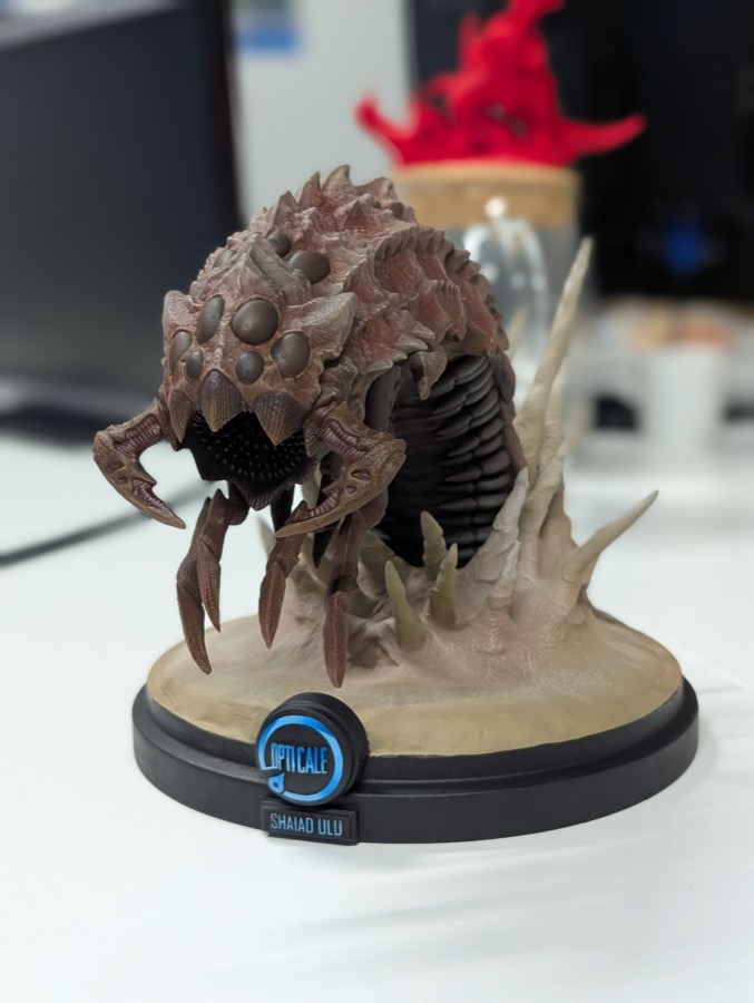 Figurine peinte et finie